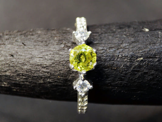 Sterling Silver Yellow Sapphire Ring: Natural, Untreated & Ethically Sourced